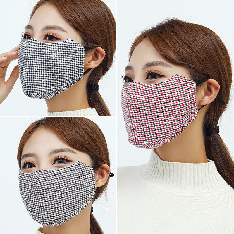 超大口罩新款口罩冬季防寒保暖防寒口罩女士加厚成人可水先棉 pl01纯