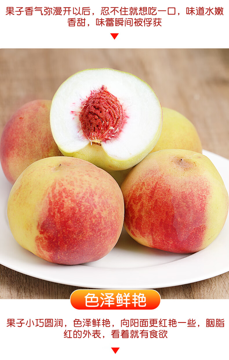 山东青州冬雪蜜桃10斤新鲜水果当季毛桃子脆甜冬桃应季整箱 5斤冬桃