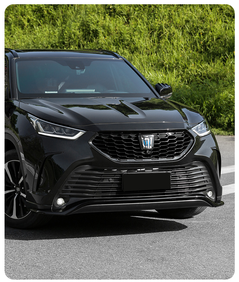 适用21款皇冠陆放专用保险杠小包围外观改装饰黑武士前杠护杠后杠