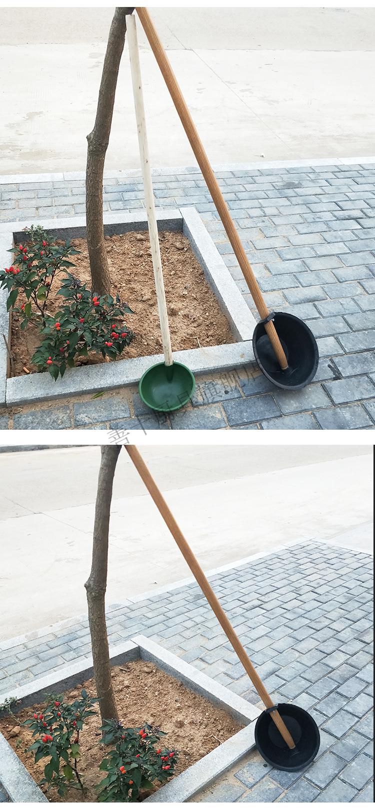 菜勺子塑料粪掏瓢粪瓢加厚老式 绿色半圆舀头-直径21厘米(熟料)【图片