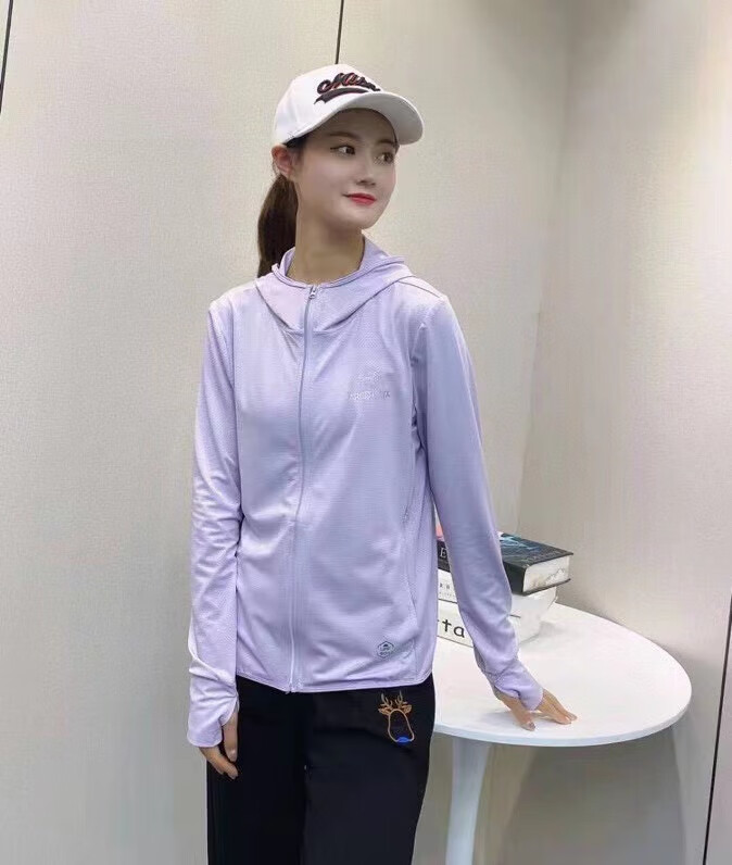 始祖鸟防晒衣连帽男女同款速干透气皮肤衣外套官方授权 女款粉色 xl