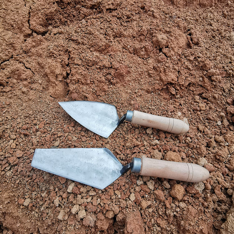 全钢文物工具考古锰钢洛阳铲挖野菜花园勘探挖掘园艺花卉 平头手铲(细