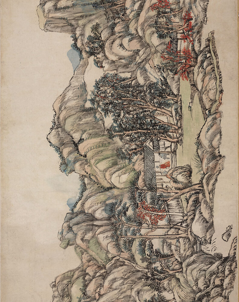 可狄清 王原祁 辋川图卷(全卷)纸本高清微喷手卷卷轴风景画装饰画横幅