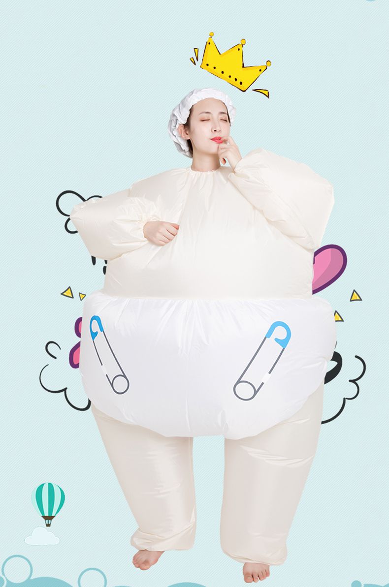 搞笑卡通人偶服装搞怪胖子装扮玩偶道具肖战同款婴儿巨婴充气衣服婴儿