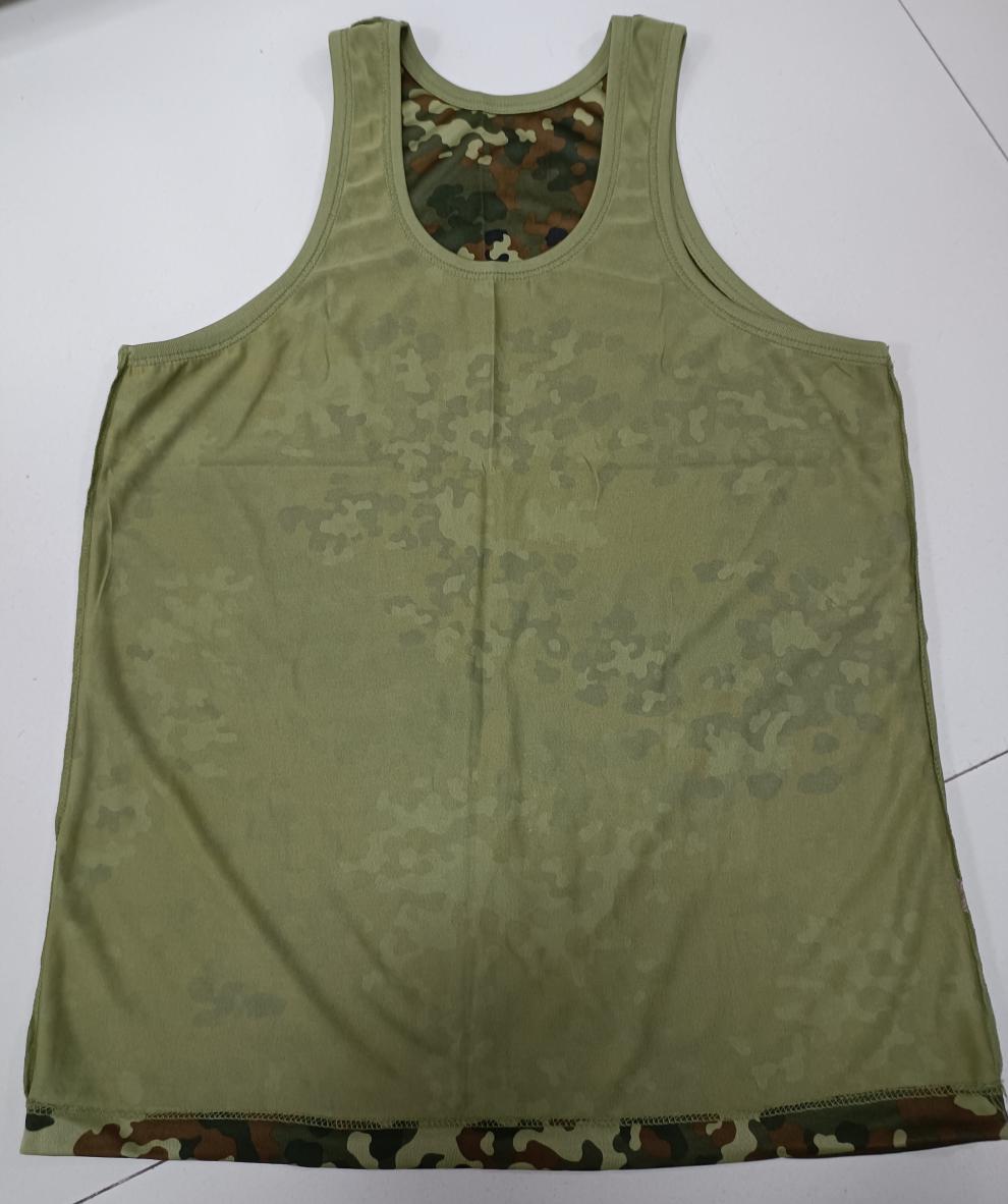 怀旧收藏存老式87迷彩背心无袖宽松休闲透气速干运动汗衫士冰丝背心寒