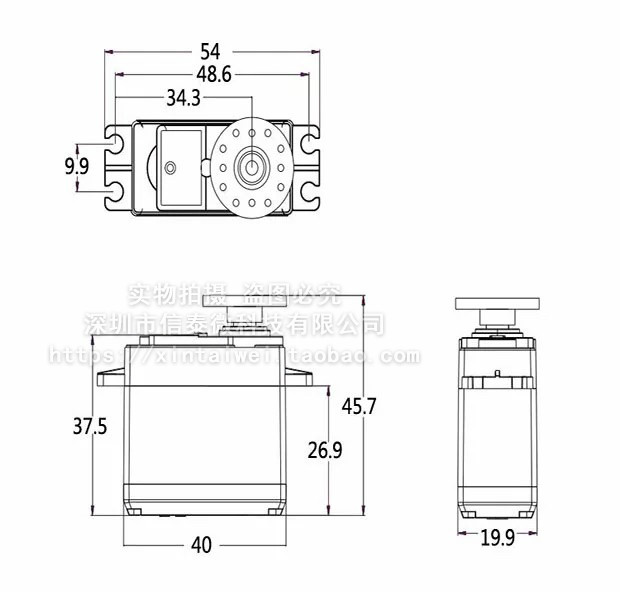 mg995 mg996r mg946r 金属标准舵机180度数码机器人20kg舵机 mg996r
