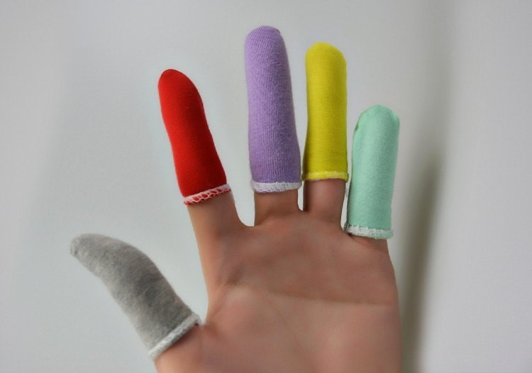 保暖护手指套护指保暖手套布料防裂吉他学生头套单个受伤