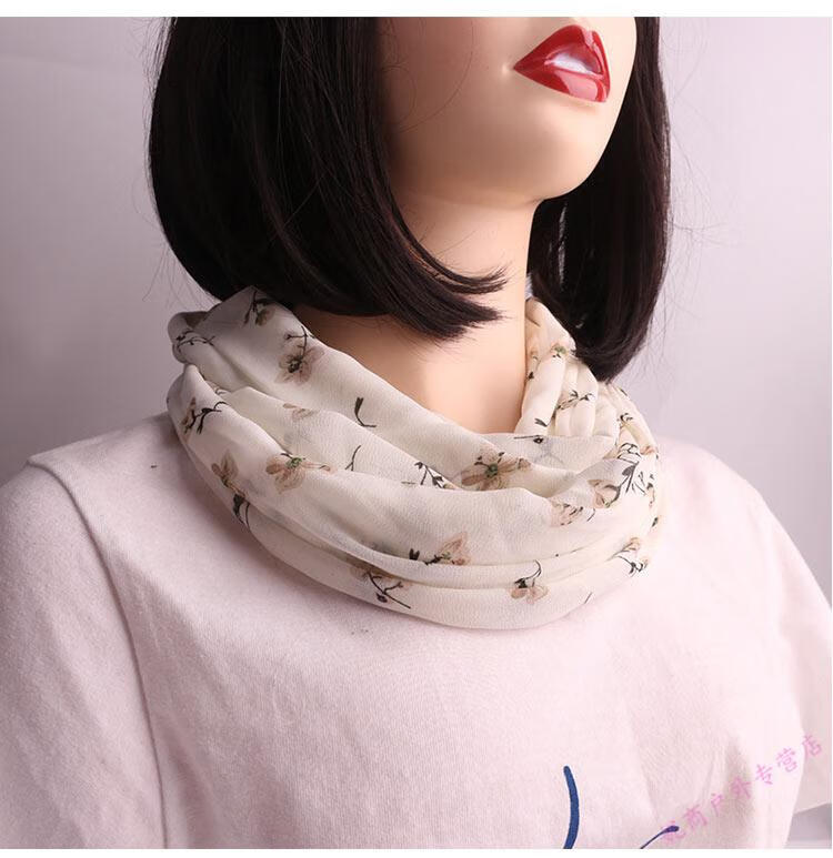 好货上新夏季薄款护颈小围脖防晒颈部遮疤女春秋户外纱巾丝巾围巾定制