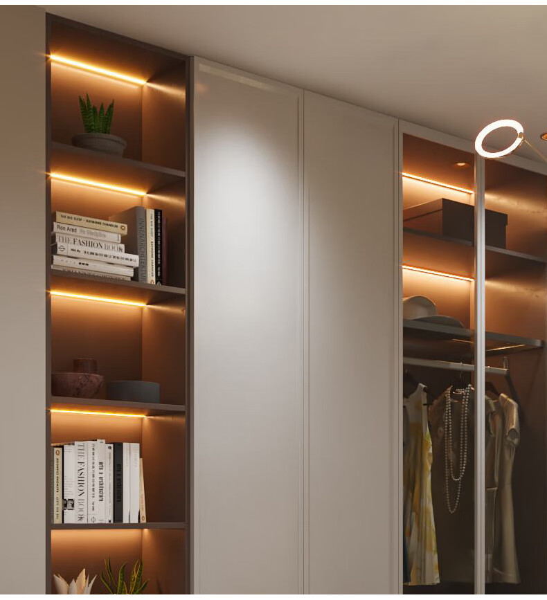 感应灯带无线光感 人体感应嵌入式led灯带层板灯酒柜衣柜鞋柜展示柜