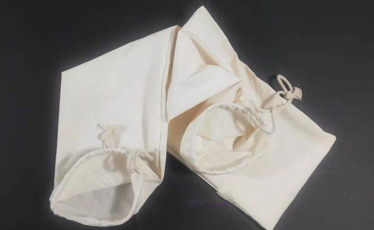 粉碎机布袋面粉粮食饲料磨粉机打粉机布袋定做防尘口袋接料袋 宽20