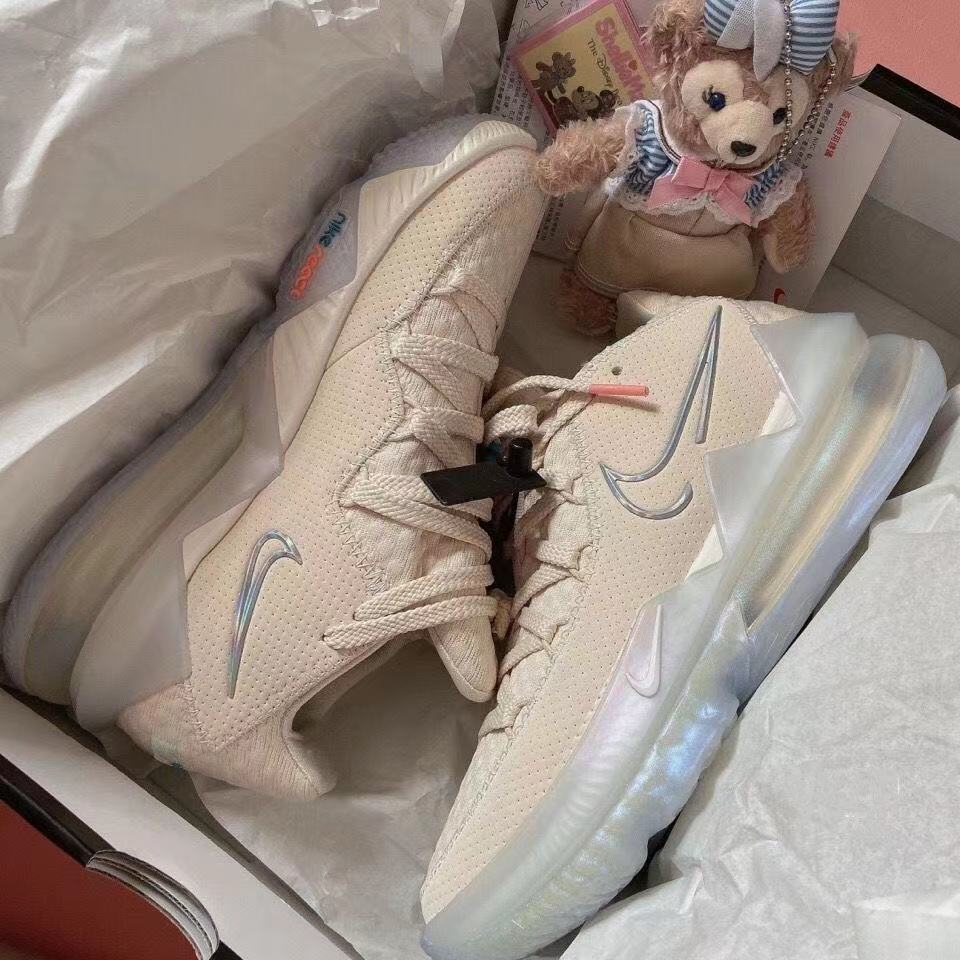 17 low冰淇淋米黄配色lbj17低帮夜光大灌篮男女实战篮球鞋 17-黑蓝 40