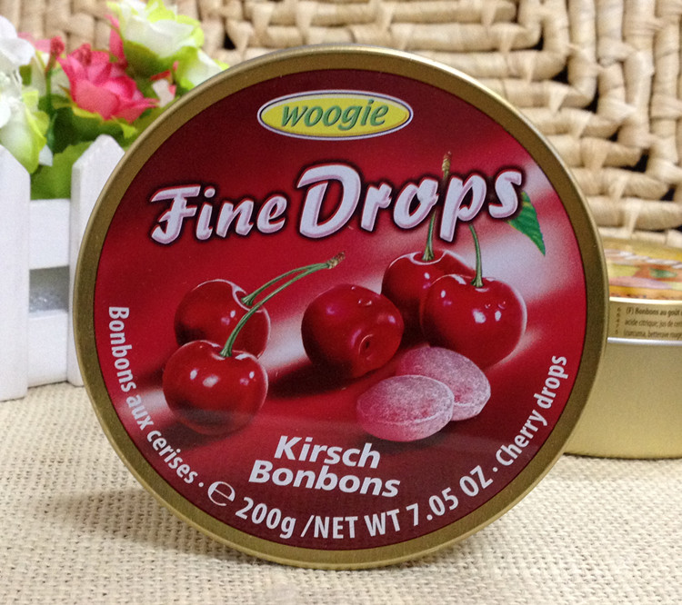 德国糖woodie德国进口零食woogie综合水果味糖果柠檬樱桃味硬糖休闲