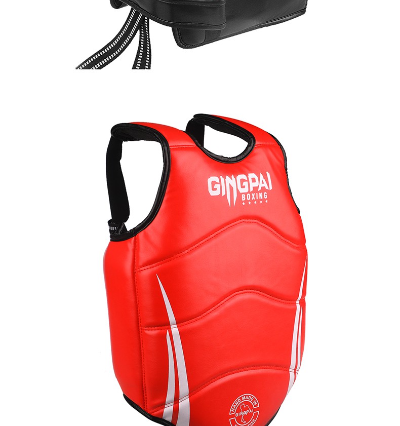 拳击散打护胸护具加厚成人儿童护甲胸泰拳搏击格斗跆拳道实战加厚护具