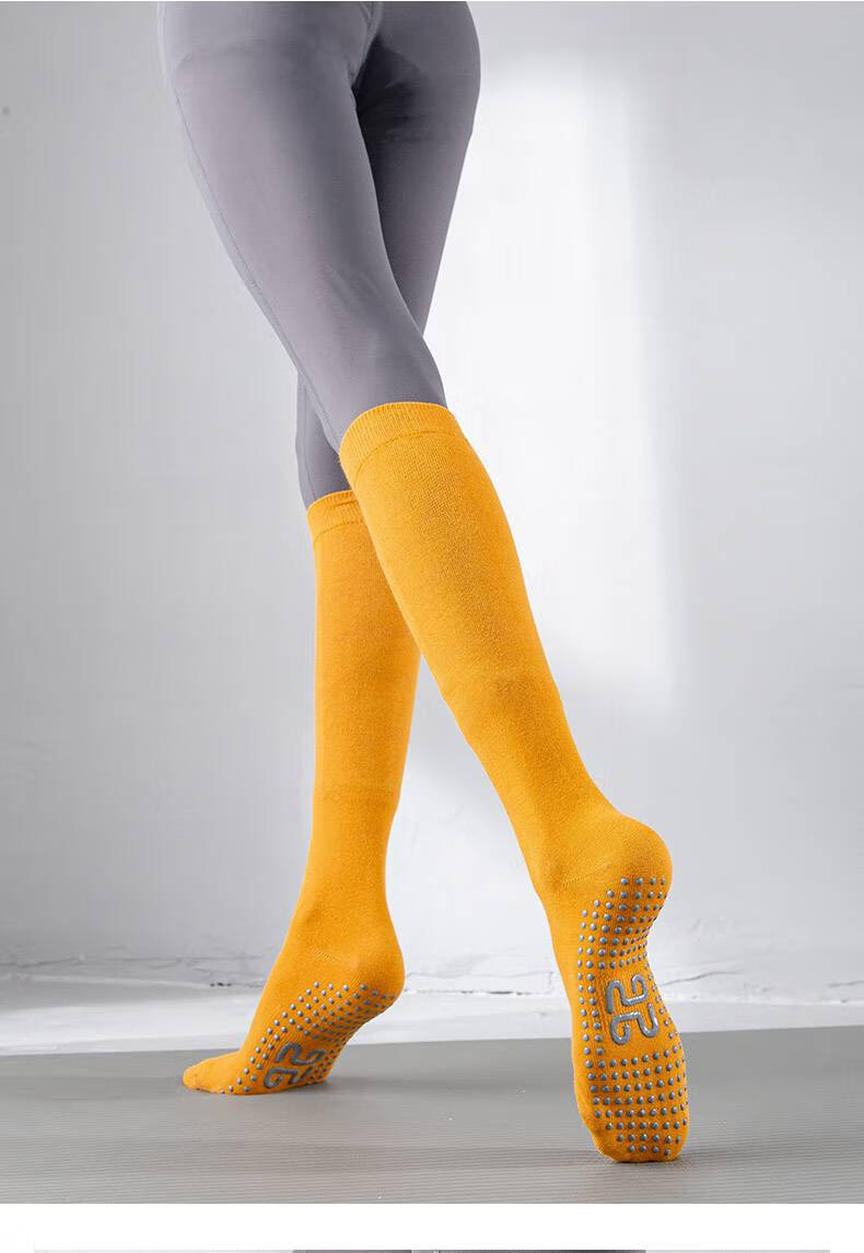 普拉提长筒袜瑜伽袜子专业瑜伽袜中筒长筒春秋冬季防滑室内专用普拉提