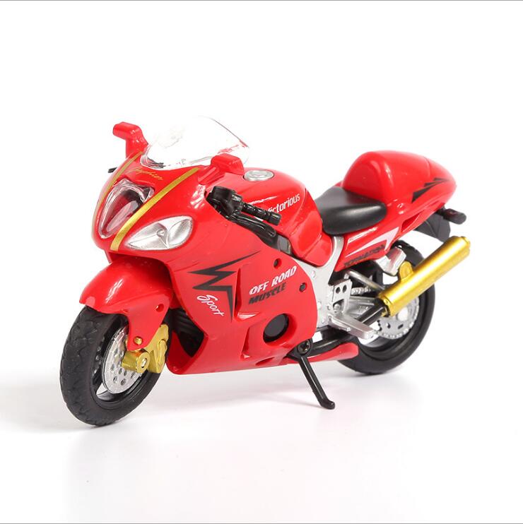 玩具摩托车合金仿真雅马哈机车迷你哈雷太子模型车载摆件蛋糕饰品黑色