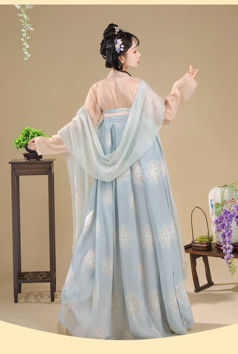 卡辑原创汉服女成人学生中国风唐风齐胸襦裙一片式新款日常夏季薄款