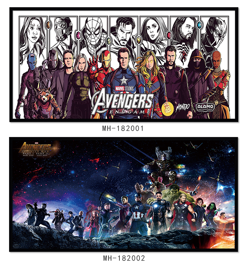 漫威全家福十周年合照电影海报装饰画复仇者联盟挂画生日礼物壁画 mh