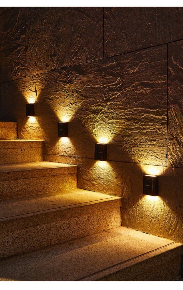 太阳能洗墙灯壁灯家用户外防水院子景观装饰庭院花园露台布置氛围8个