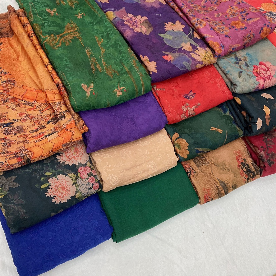 真丝布料零头布香云纱零头布正宗顺德产古风丝绸桑重
