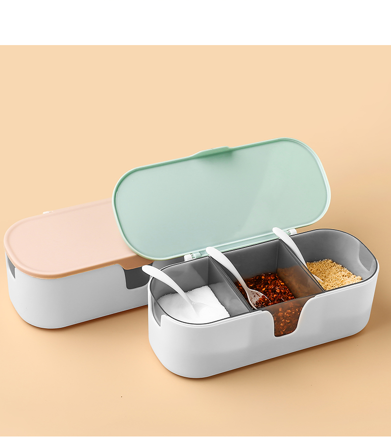 调料盒多功能厨房家用多格调味盒套装佐料收纳盒防尘调味罐调料瓶天