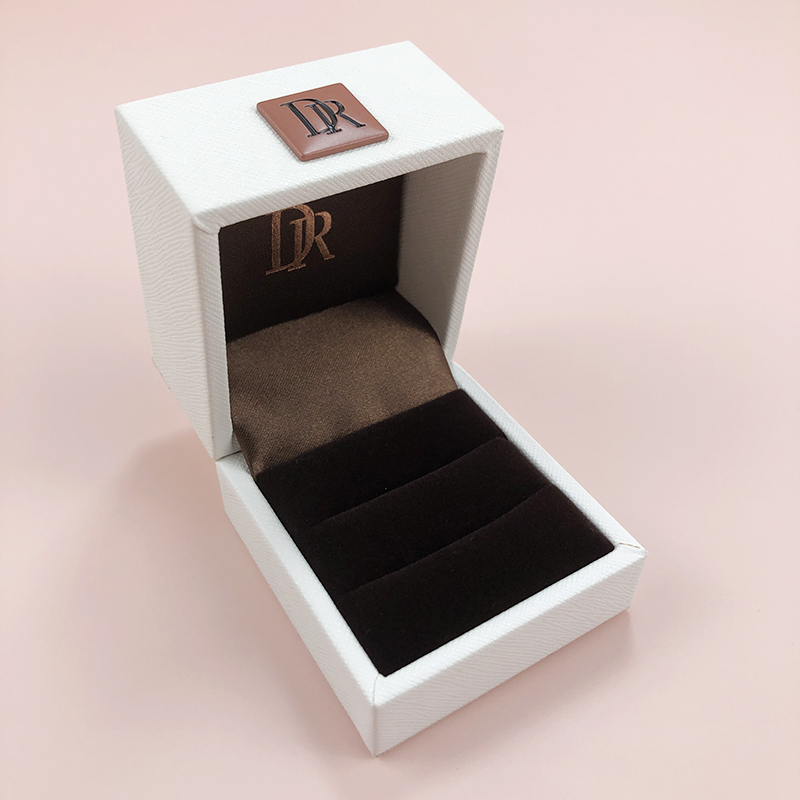盒双开dr戒指盒钻戒盒求婚礼对戒盒证书擦钻布首饰盒全套包装礼物盒