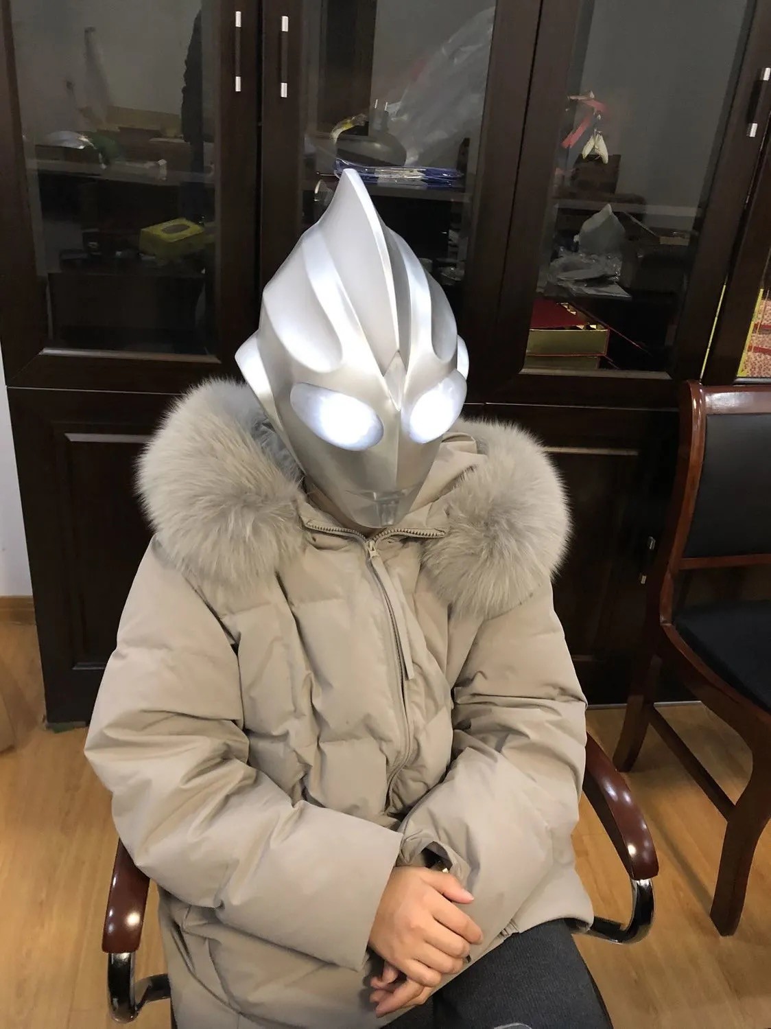 迪迦奥特曼皮套迪迦奥特曼衣服大人头盔皮套抖音cos服装赛罗面具紧身