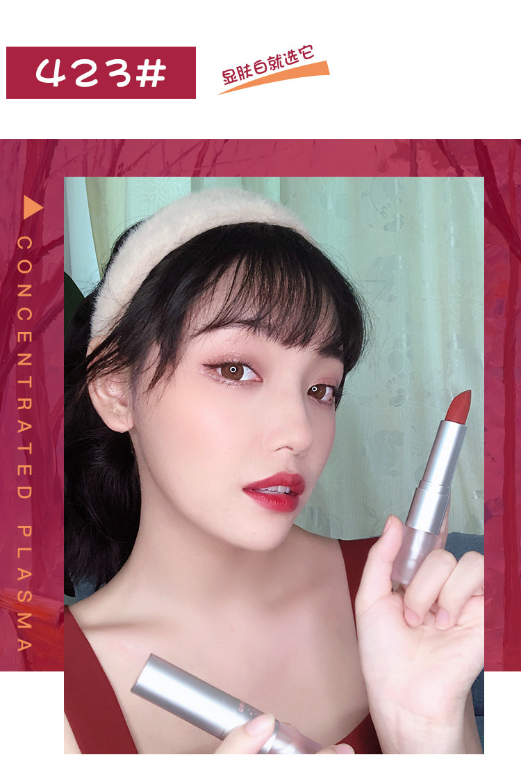 韩汝双头口红雨衣不沾杯长效不掉色平价学生定妆液彩妆生日礼物生日