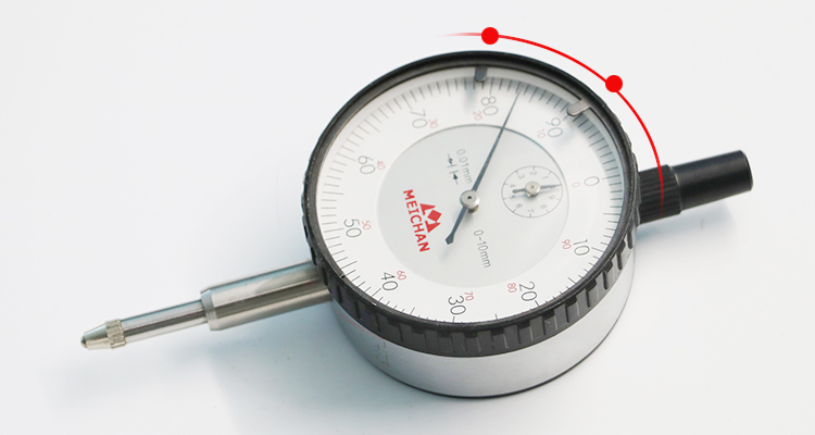 机械百分表010mm高精度小校表测头千分表头防震百分表001mm定制万向