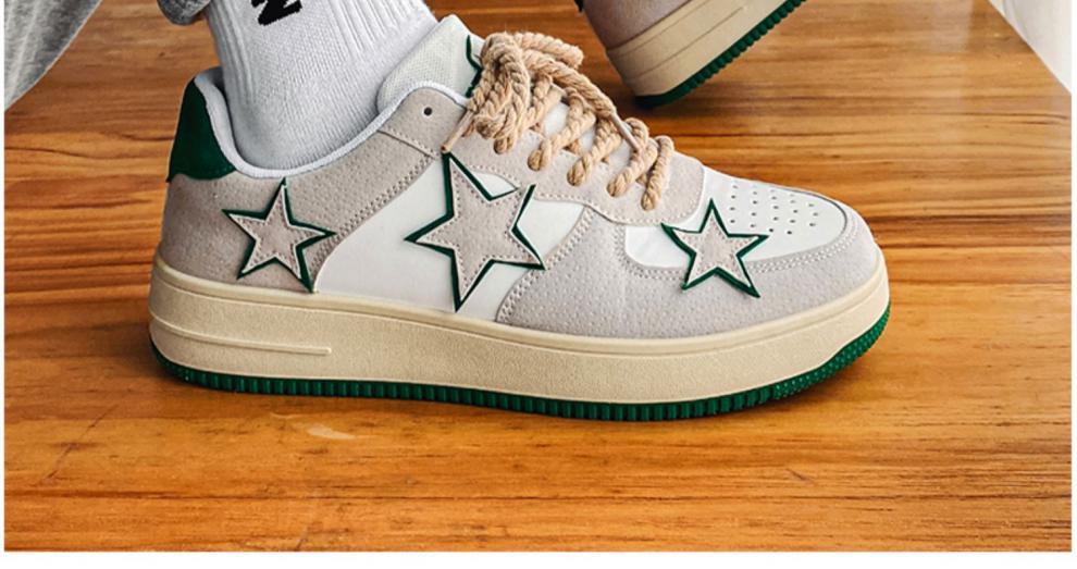 鞋恶智造 春季ins港风星星板鞋男学生小众韩版潮流百搭休闲运动潮鞋子