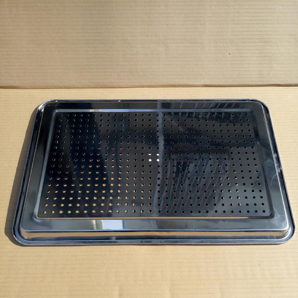 蒸饭车托盘304不锈钢带眼冲孔方盘 托盘滤油盘滤水盘蒸饭车馒头柜饭盘