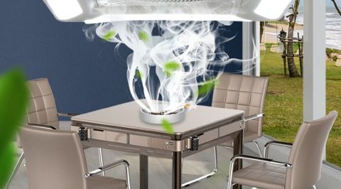 【空气净化】麻将机吸烟灯升降吊灯馆房家用排烟机抽烟全自动棋牌室