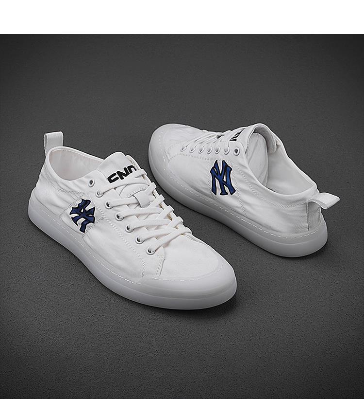 香港轻奢风shidis果冻鞋男鞋夏季透气白色平板鞋男式帆布鞋休闲单鞋潮