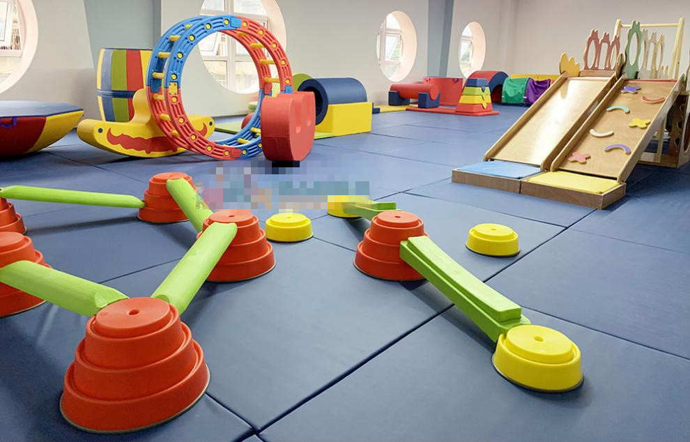 早教滑梯玩具攀爬儿童训练感统器材大a运动教具豪华版组合 短直滑梯