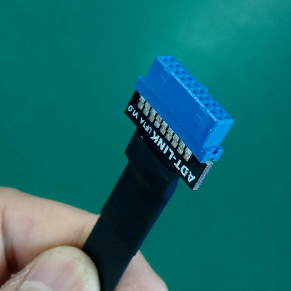 0接口扩展延长转接线type-e转19p/20p主板前置后置带螺丝孔 f1a-f9t