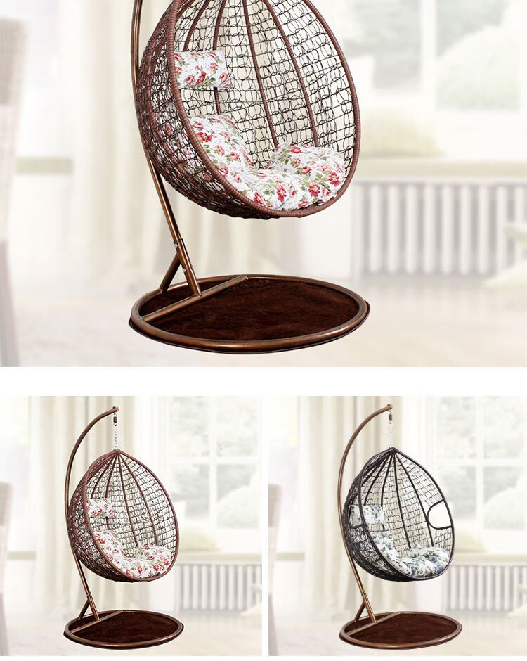 吊篮秋千卧室吊椅摇篮吊椅摇篮椅吊篮藤椅吊兰 摇椅艺术感椅子吊椅