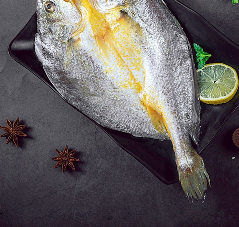 开背大黄鱼鲞咸鱼黄花鱼干新鲜冷冻水产鲜鱼海鲜免杀洗即烹饪 开背大