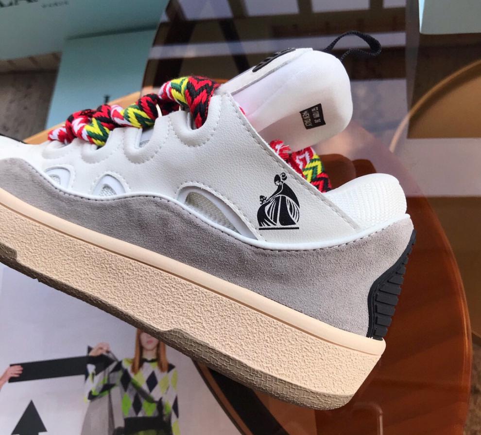 小鬼王琳凯同款纯原lanvin浪凡面包鞋时尚新款浪凡面包鞋拼色厚底德训