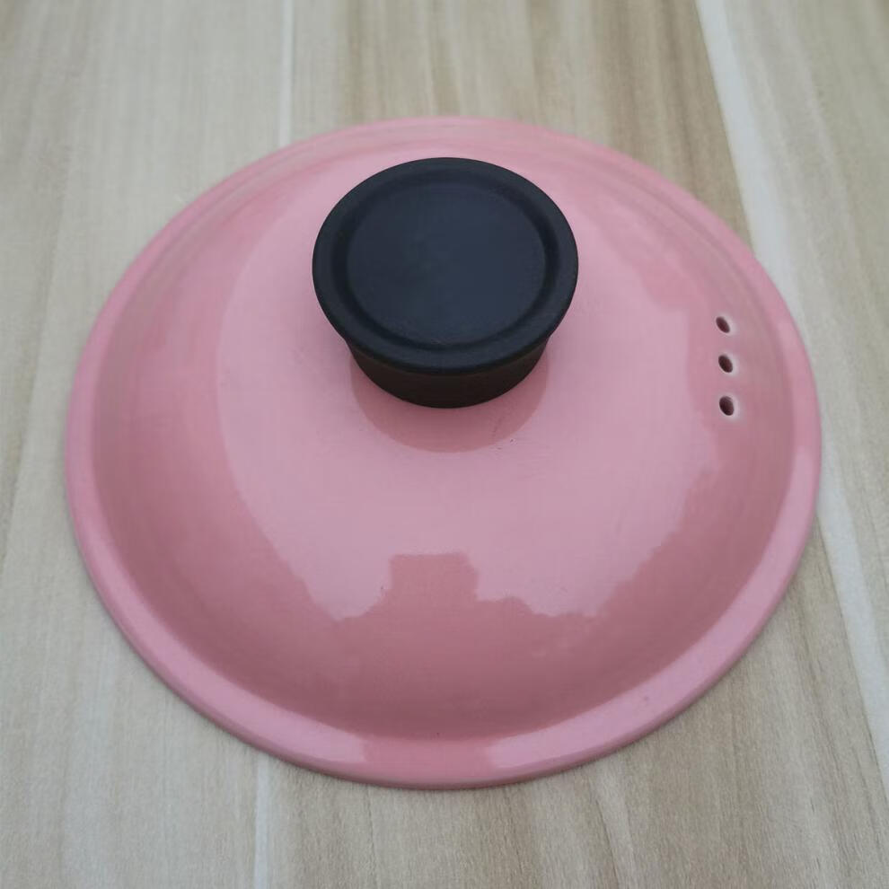 彩虹鸟(chenghongniao) 彩色砂锅盖配件陶瓷砂锅盖子黄色彩盖汤锅炖锅