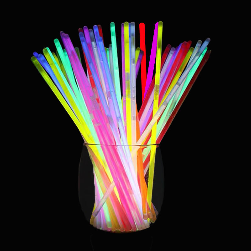 荧光棒 100支七彩一次性儿童发光玩具夜光棒网红舞蹈道具地摊批发 3c