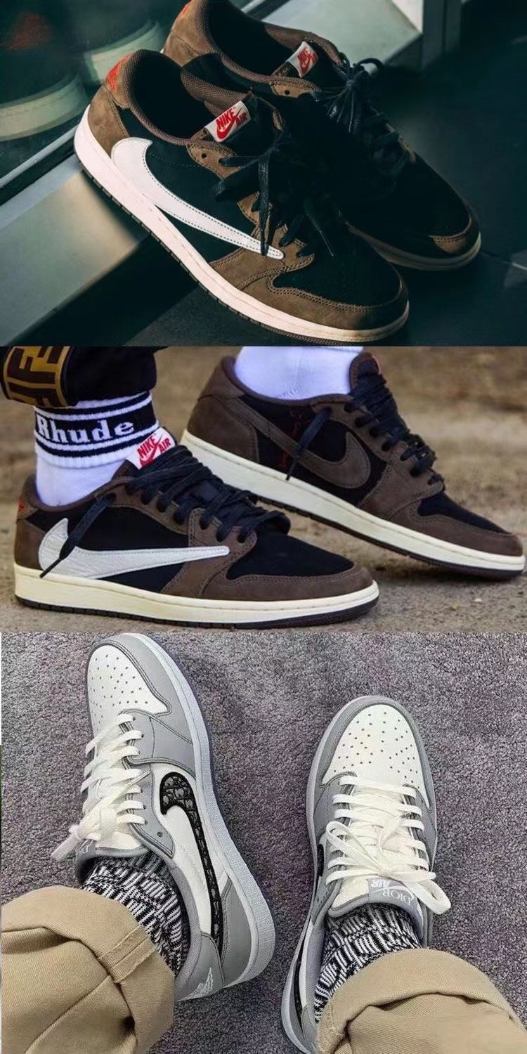 莆田纯原aj男女鞋低帮影子灰冰激凌aj黑红脚趾休闲运动篮球鞋低帮奶茶