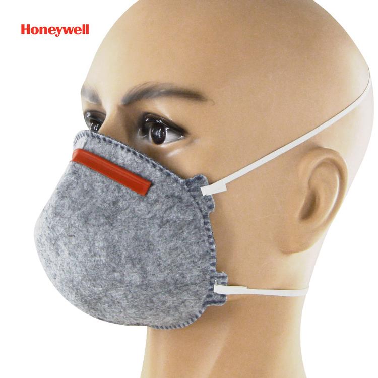 霍尼韦尔头戴防粉尘油性pm25二手烟工业活性炭ffp1口罩5140活性炭头戴