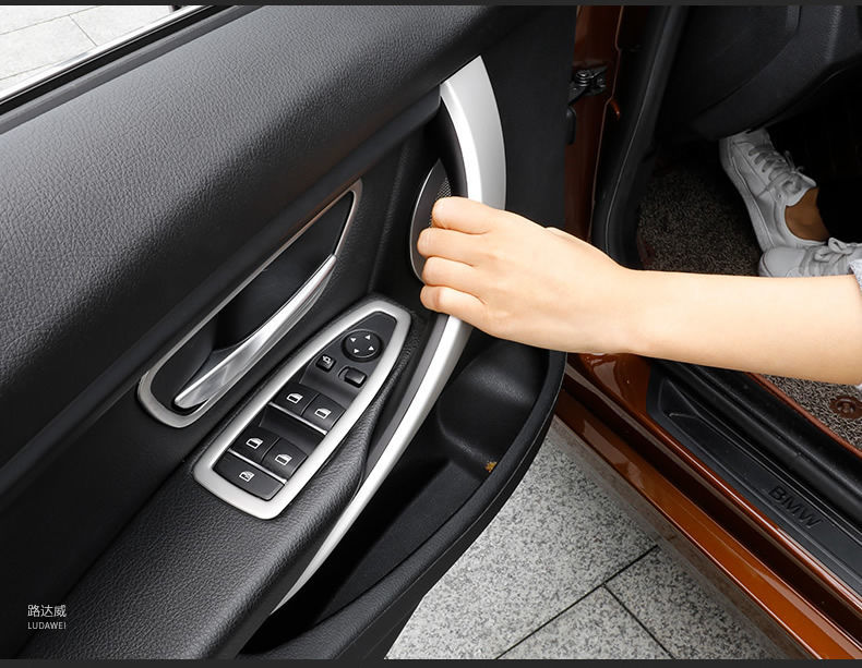 13-19款宝马3系车门内拉手320li门把手f35f30三系gt4系内侧门扶手 3系