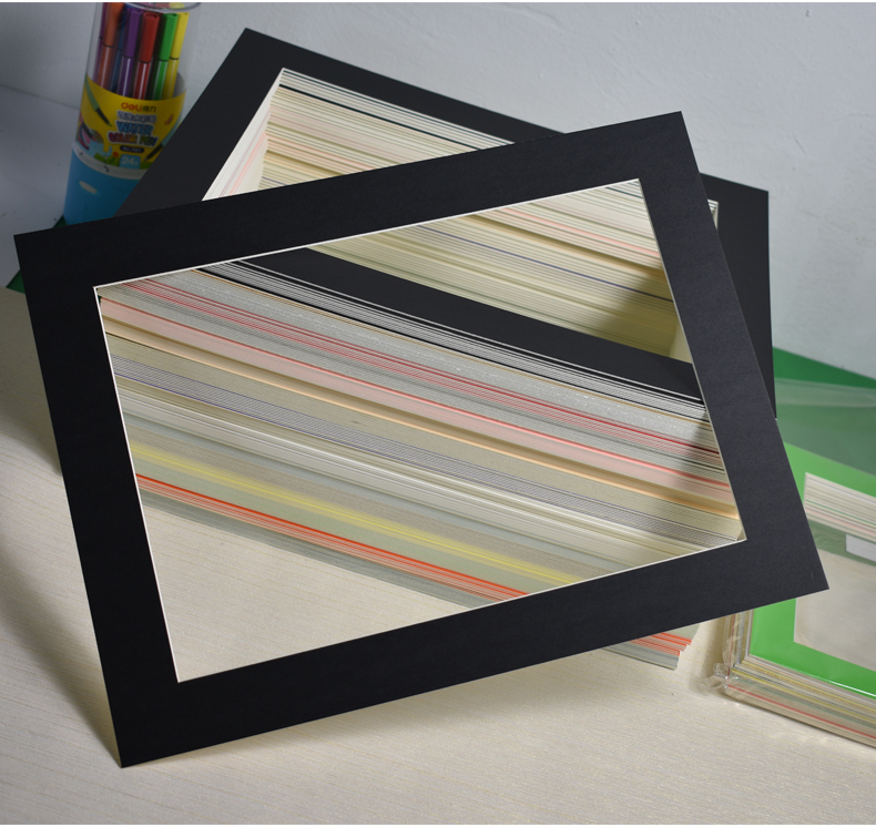 简易画框昊拓20张儿童画装裱框简易卡纸8k单框裱画纸a4纸相框a3纸画框