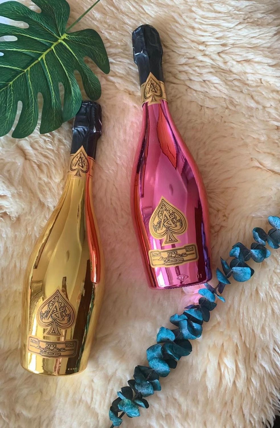 香槟 网红黑桃a起泡酒a香槟黄金版神龙套ktv夜店酒吧 梅花银【图片