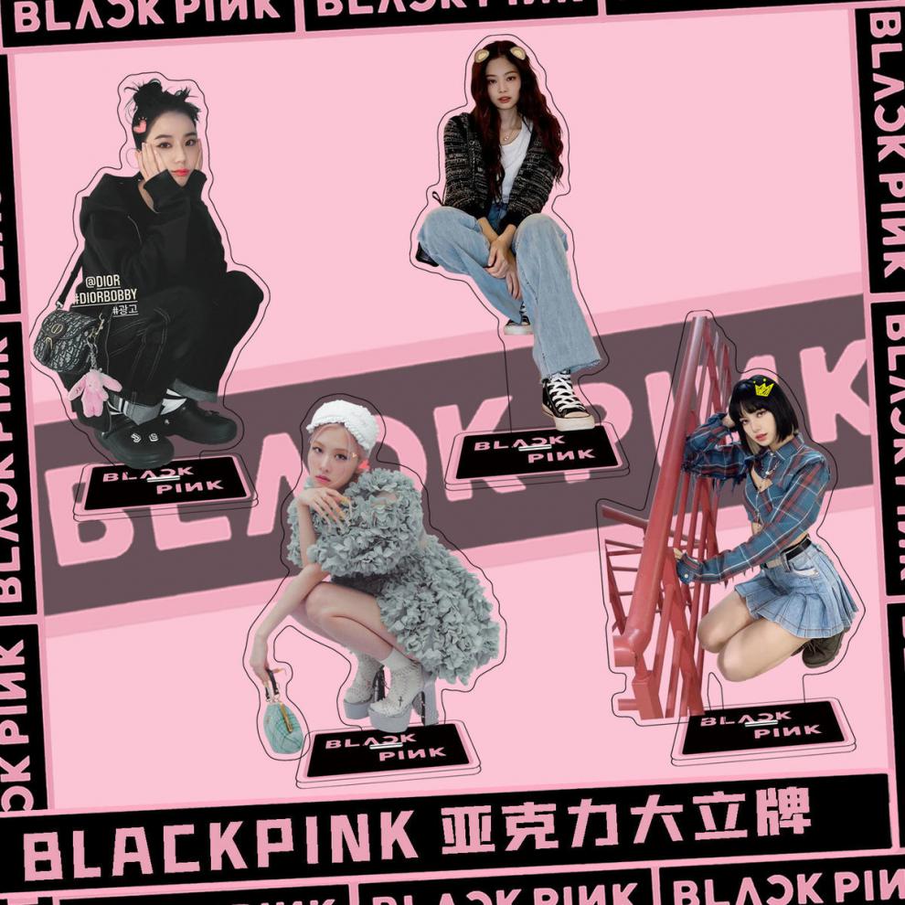 blackpin立牌lisa粉墨金智妮金智秀樸彩英明星周邊人形立牌亞克力桌面