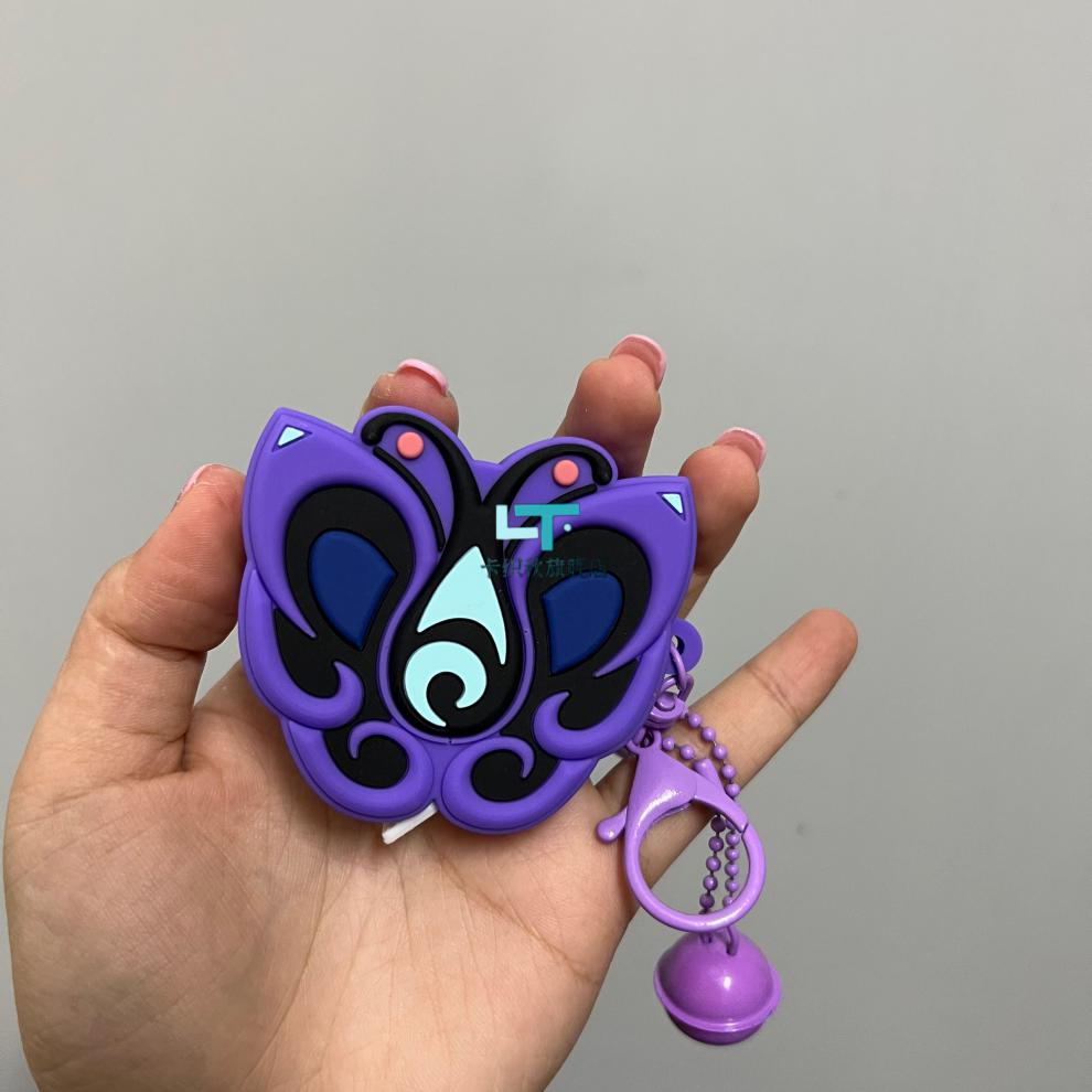 巴啦啦小魔仙严莉莉变身器黑魔盒硅胶卡通1米卷尺软家用 紫色 1m
