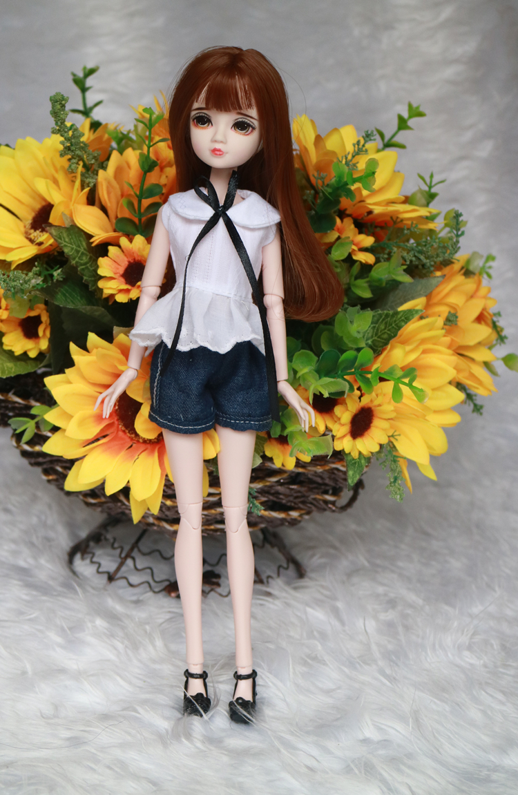 朵精灵橘子娃娃画眼可爱儿童娃娃改妆14关节整娃洋娃娃婚纱朵精灵娃娃