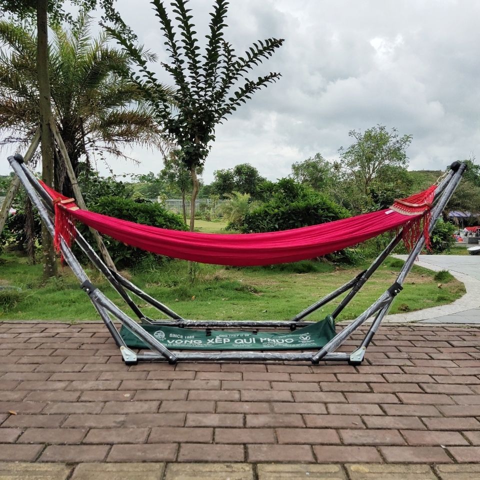 黑钢支架户外吊床床可调支架秋千秋千室内懒人吊椅vongxepquiphuc支架