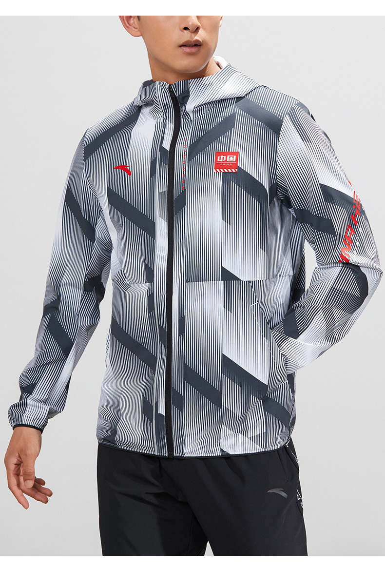 安踏(anta) 安踏防晒运动外套男士2022夏季新款梭织修身薄运动上衣