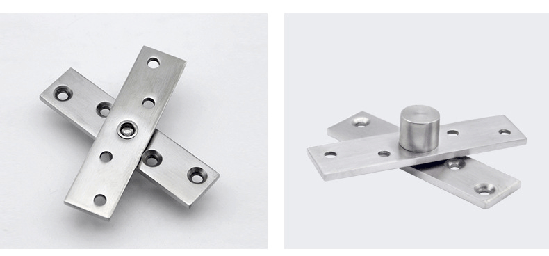 不锈钢千秋铰转轴磨芯铰暗藏合页360度柜门转轴一字合页旋转中轴浅